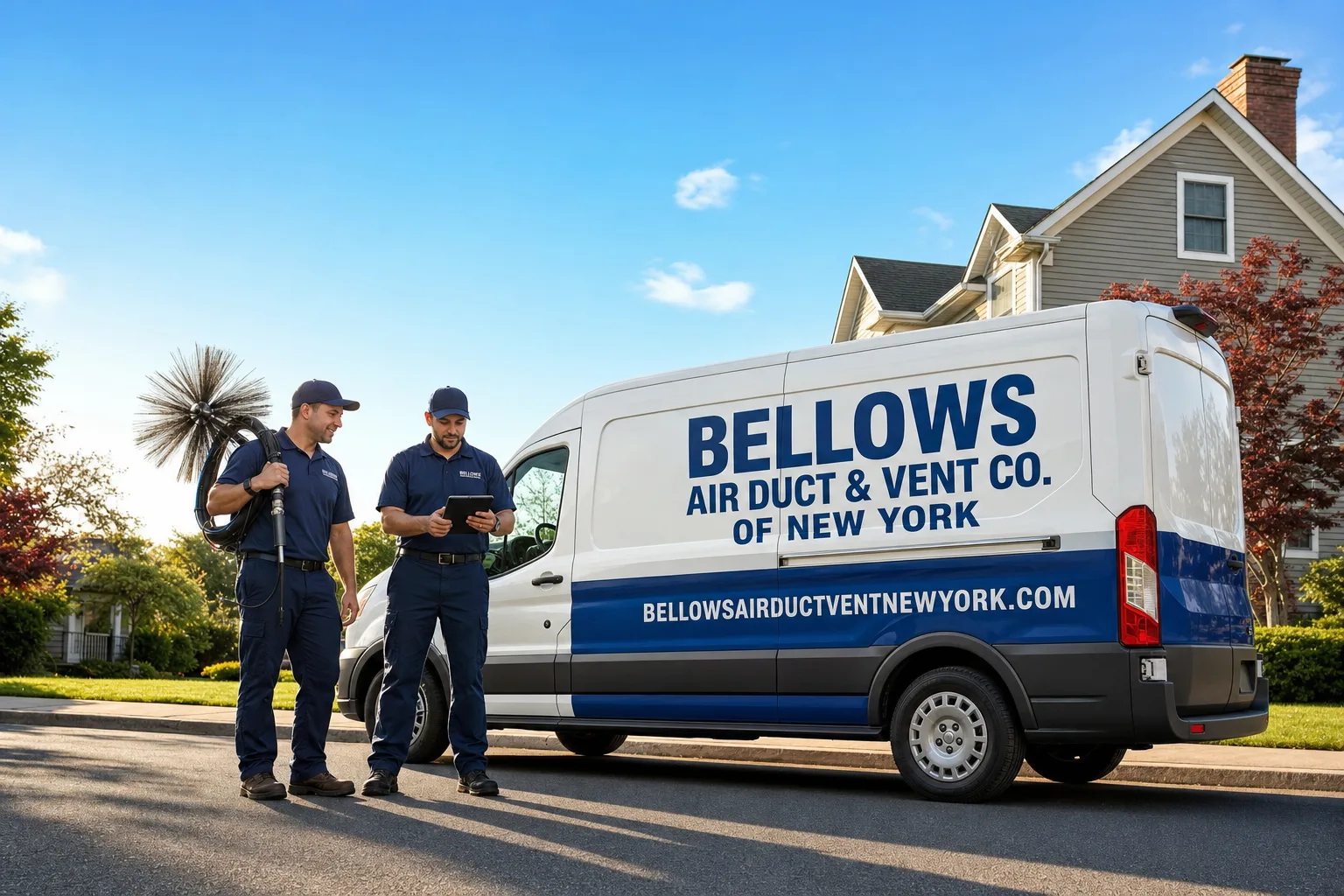 Bellows Air Duct & Vent Co. of New York air duct cleaning team
